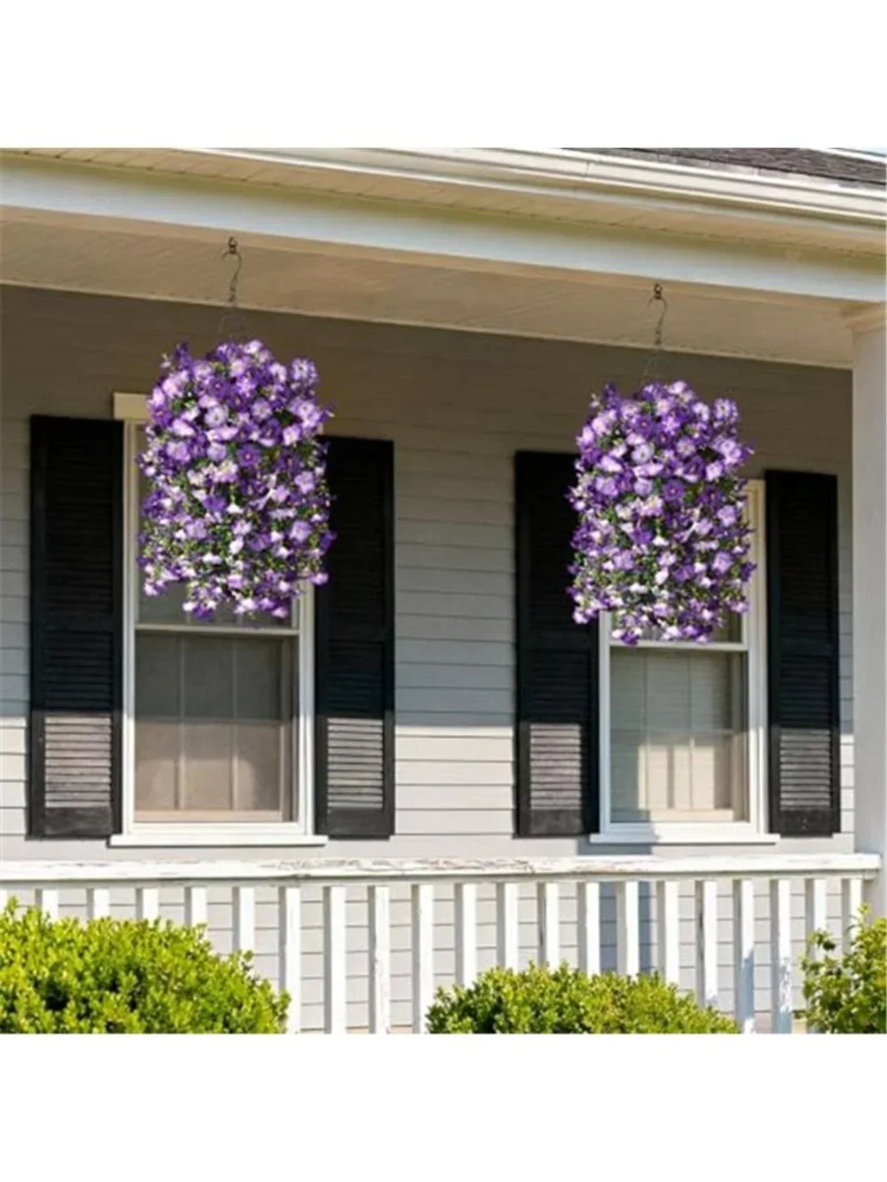 Artificial Morning Glory Flowers UV Resistant Outdoor Hanging Plants Decor